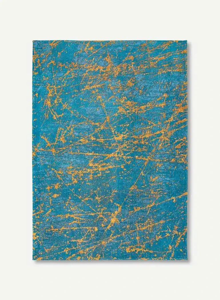 tapis bleu turquoise 9218-80x150/140x200/170x240/200x280/240x340/280x390