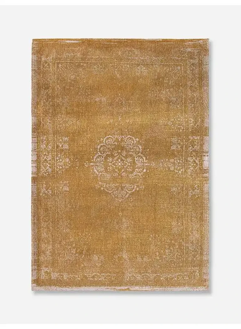 tapis médaillon jaune 80x150/140x200/200x280/230x330/280x360