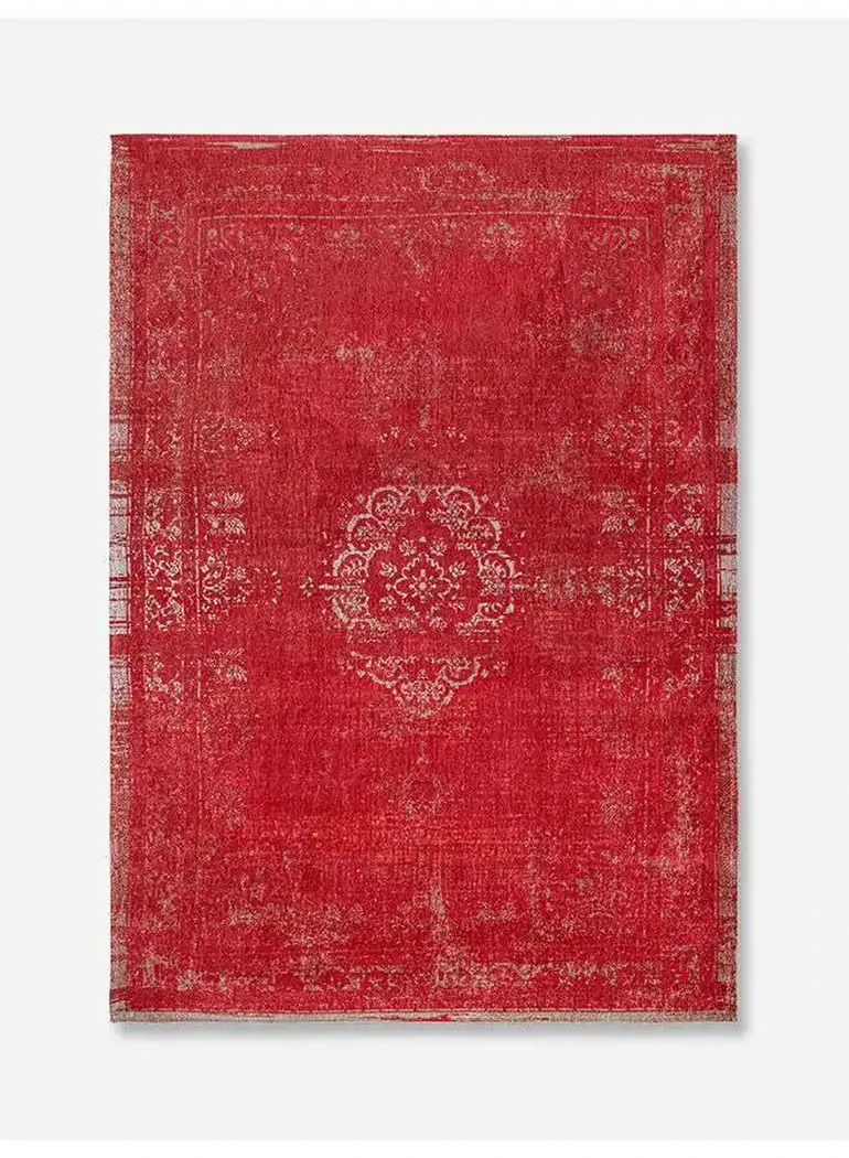 tapis medaillon rouge cerise 80x150/140x200/200x280/230x330/280x360