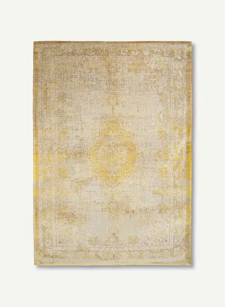 tapis medaillon jaune et beige80x150/140x200/200x280/230x330/280x360 